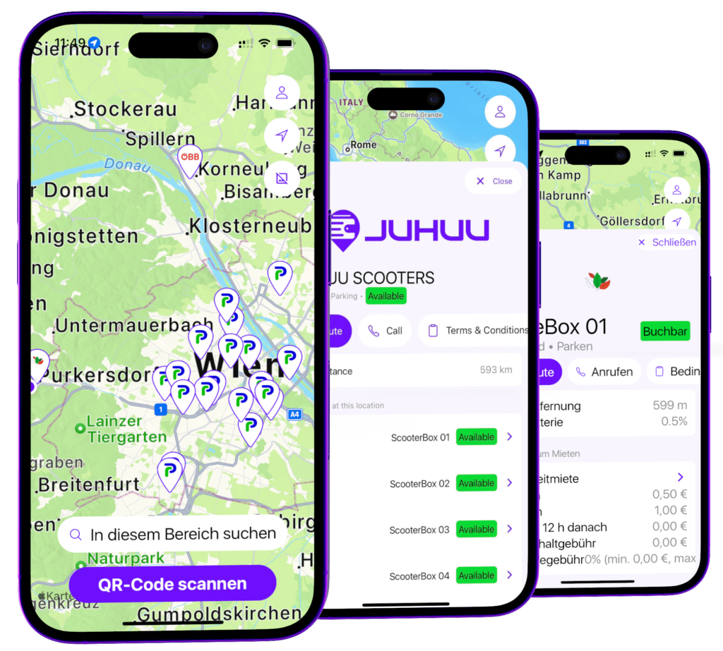 juhuu deelmobiliteit app