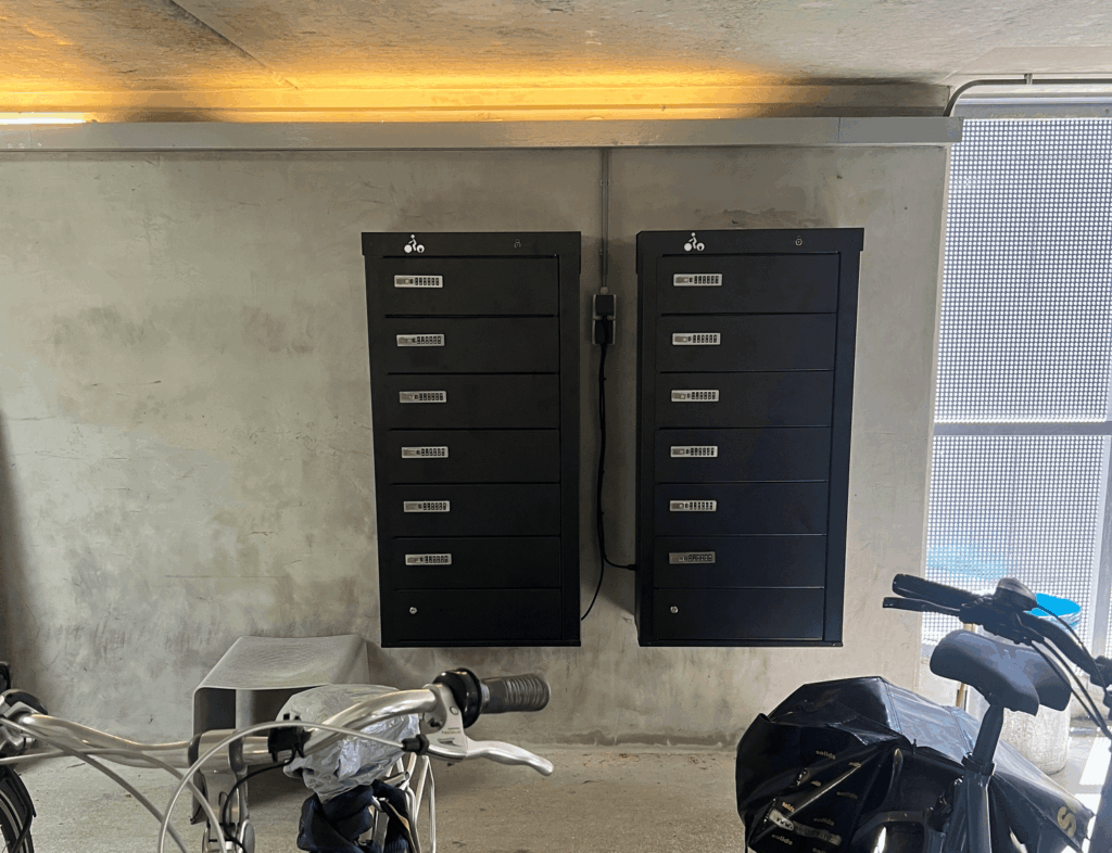 Chargsafe vogue 6 laadlockers klant amsterdam